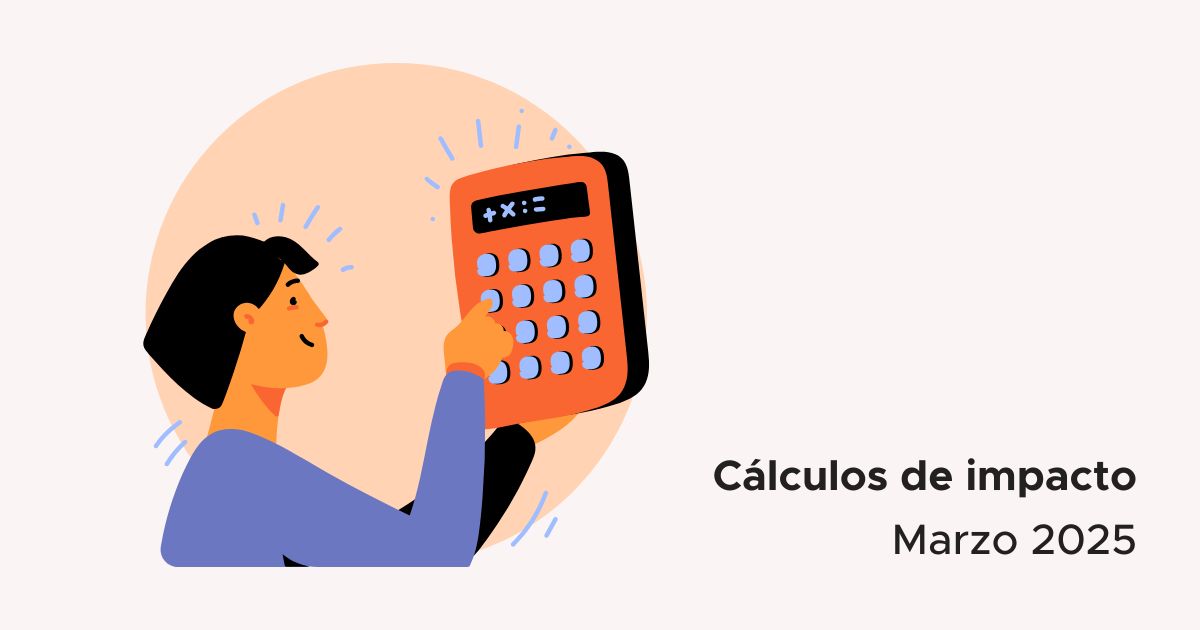 Actualizamos nuestros cálculos de impacto - Marzo de 2025