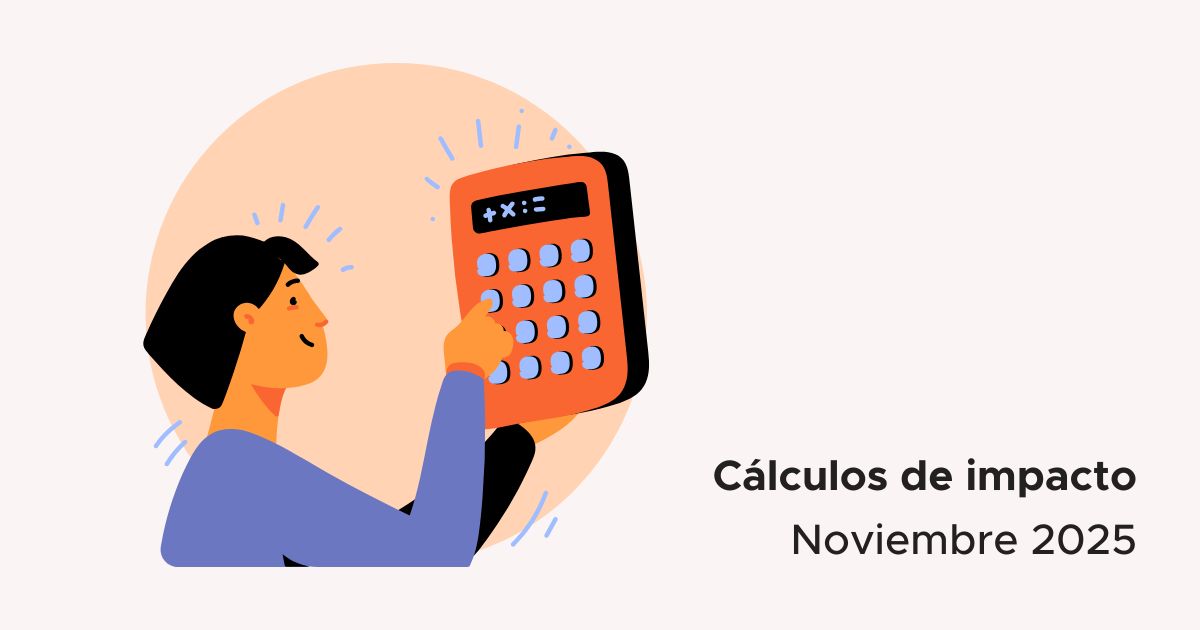 Actualizamos nuestros cálculos de impacto - Noviembre de 2025