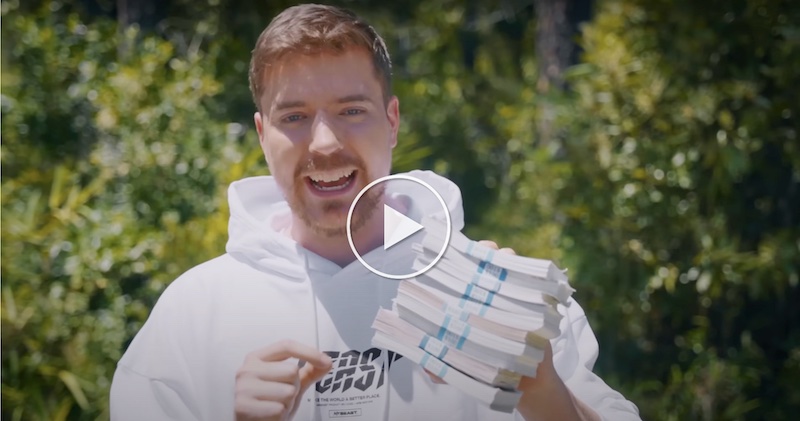 El archiconocido YouTuber MrBeast lanza una campaña con GiveDirectly