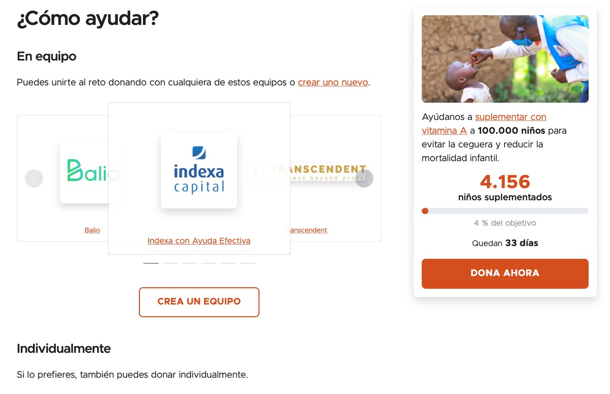 Página del reto a día 30 de noviembre de 2023.